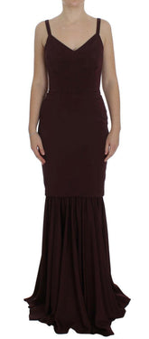 Dolce & Gabbana Bordeaux Stretch Full Length Sheath Dress -   -  Dolce & Gabbana.